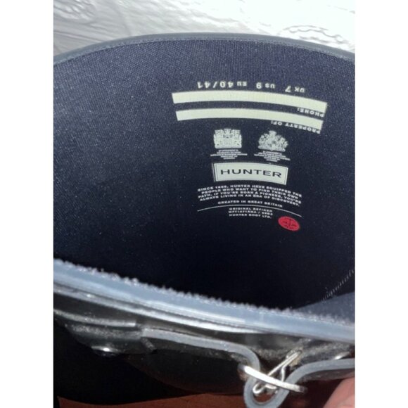 Hunter Refined Tall Rain Boots in Navy | Size 9 (US) - Picture 10 of 13